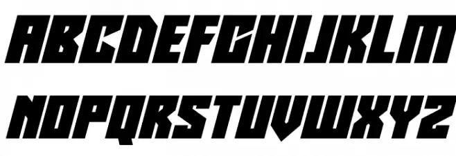 Robotronics Italic Fonte MINÚSCULAS