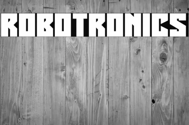 Robotronics Font examples