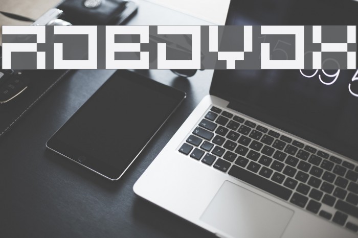 Robovox Font examples