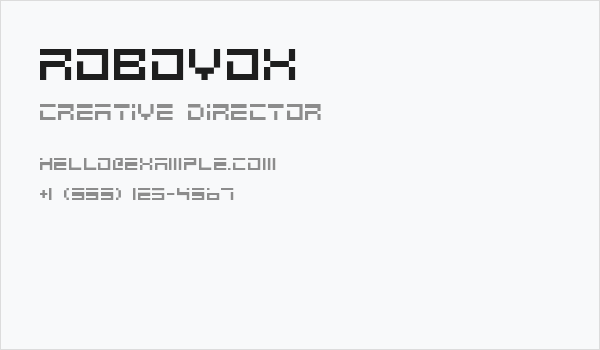 Robovox Business Card