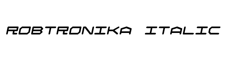 Robtronika Italic  Frei Schriftart Herunterladen