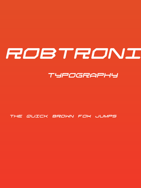 Robtronika Italic Poster
