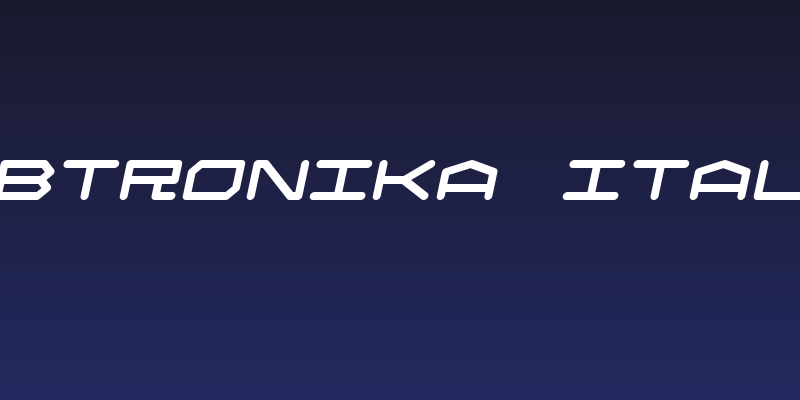 Robtronika Italic Social Header