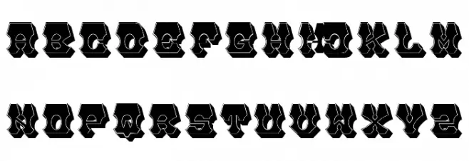 Robust Filled Regular Font OTHER CHARS