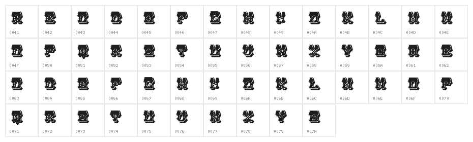 Robust Filled Regular Character Map