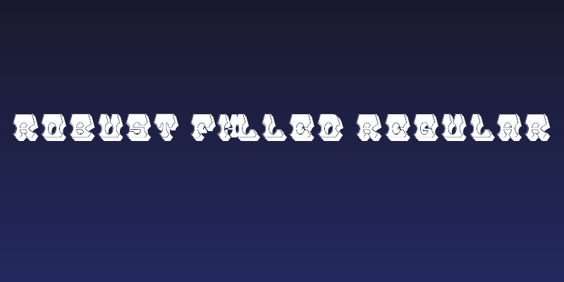 Robust Filled Regular Social Header