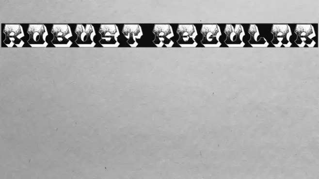 Robust Regular Font examples