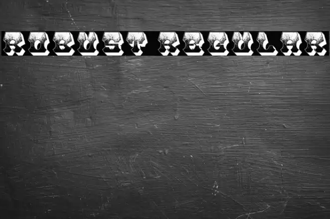 Robust Regular Font examples