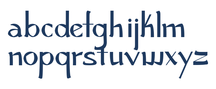 Robust and Husky Bold Lowercase