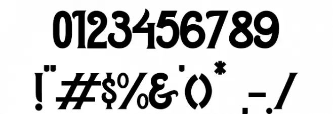 Robusta Regular Font OTHER CHARS