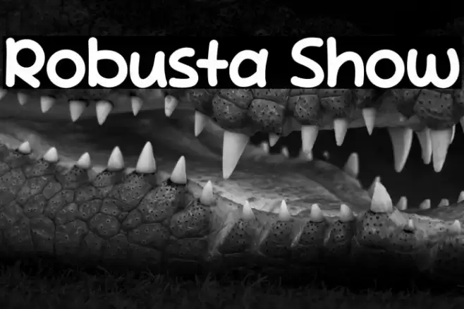 Robusta Show Font examples