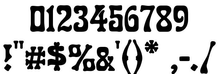 Robusta Font OTHER CHARS