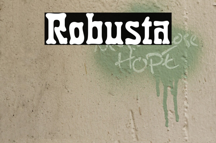 Robusta Font examples