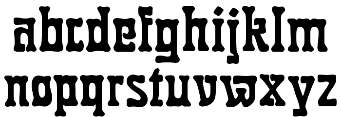 Robusta Font LOWERCASE