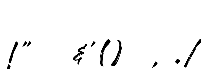 RobustaDemo Font OTHER CHARS