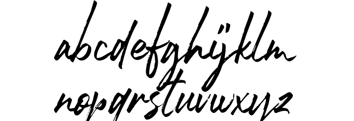 RobustaII-Regular Font LOWERCASE