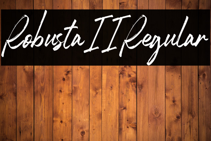 RobustaII-Regular Example 1