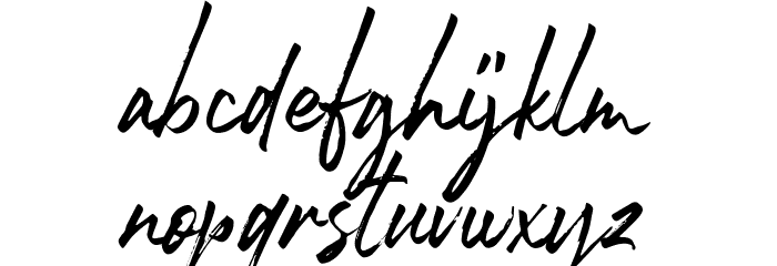 RobustaII-Regular Font LOWERCASE