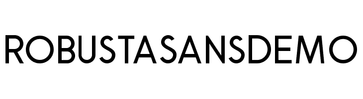 RobustaSansDemo  baixar fontes gratis