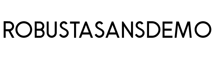 RobustaSansDemo  لخطوط تنزيل