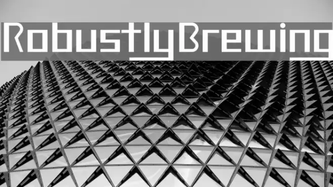 RobustlyBrewing Font examples