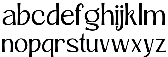 Roby Soho Regular Font LOWERCASE
