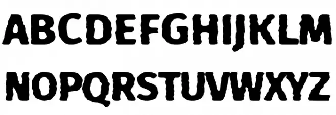 Roca de Escama Schriftart Groß