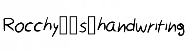 Rocchy__s_handwriting  Frei Schriftart Herunterladen