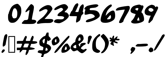 RoccoHandwriting Font OTHER CHARS