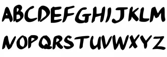 RoccoHandwriting Schriftart Groß