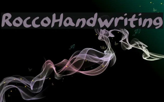 RoccoHandwriting Example 2