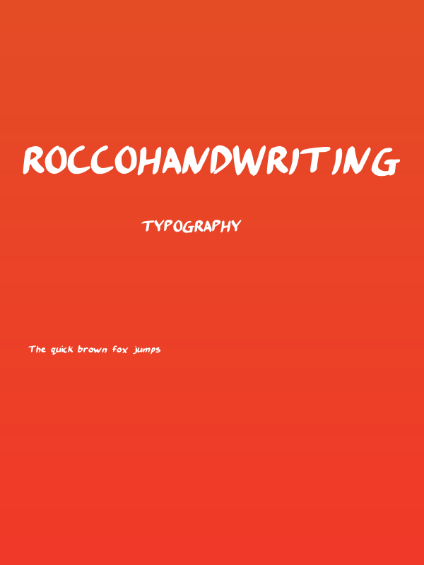 RoccoHandwriting Poster