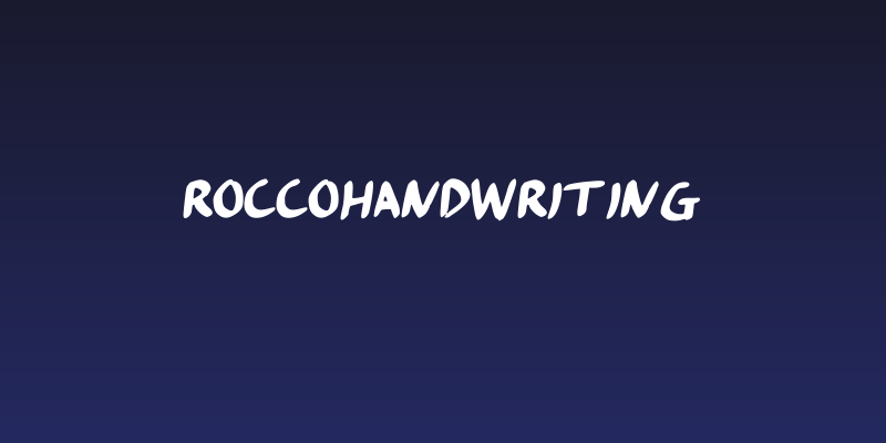 RoccoHandwriting Social Header