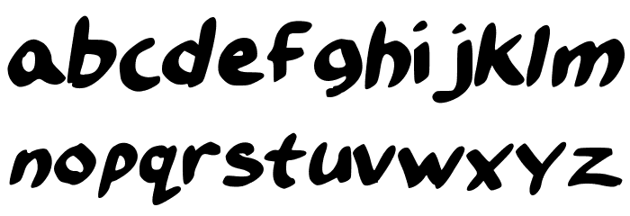 RoccoHandwriting Font LOWERCASE