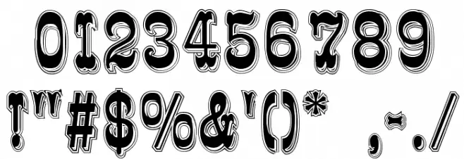 Rochester Line Font OTHER CHARS