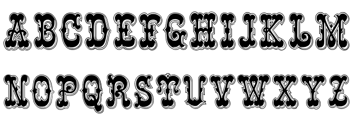 Rochester Line Font LOWERCASE