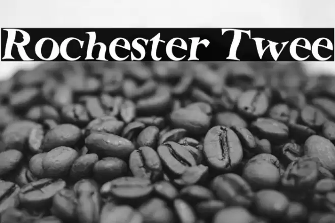 Rochester Twee Font examples