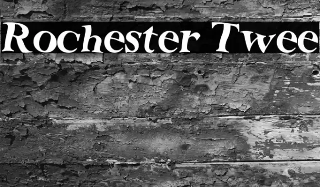 Rochester Twee Font examples