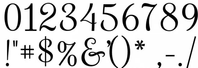 Rochester Font OTHER CHARS