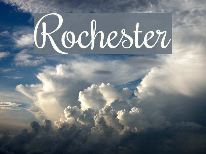 Rochester Font examples