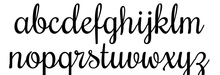 Rochester Font LOWERCASE