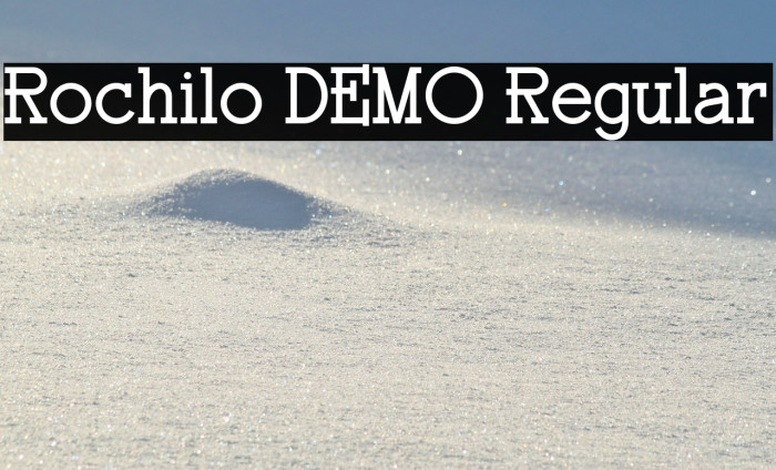 Rochilo DEMO Regular Fonte examples