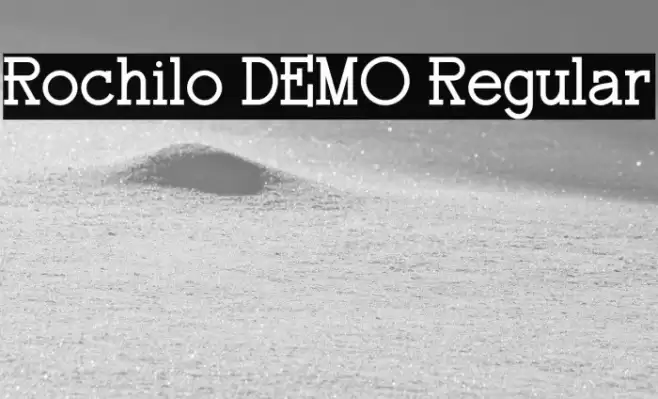 Rochilo DEMO Regular フォント examples