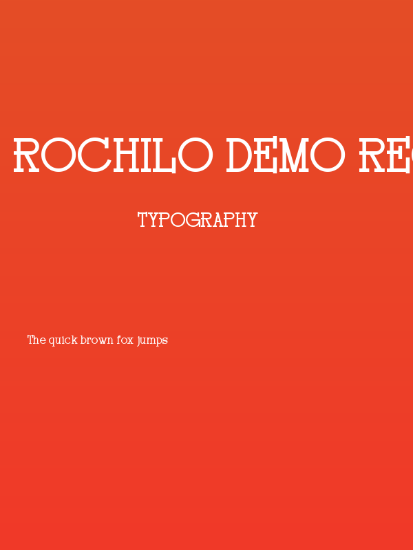 Rochilo DEMO Regular Poster
