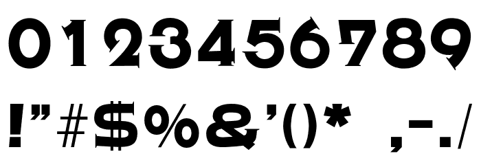 Rochishin Bold フォント その他の文字