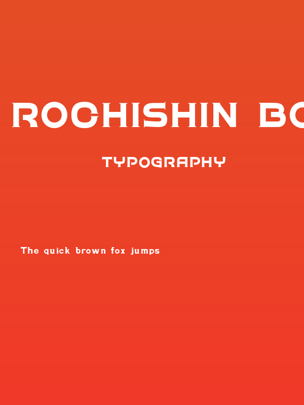 Rochishin Bold Poster
