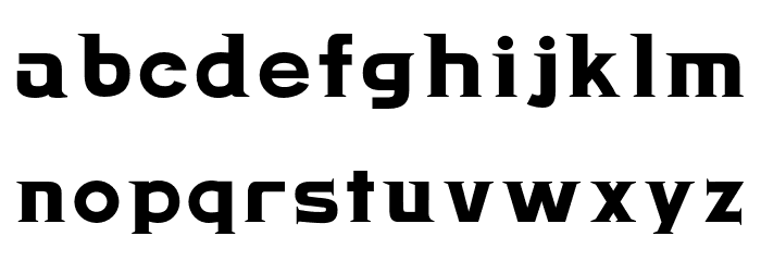 Rochishin Bold フォント 小文字