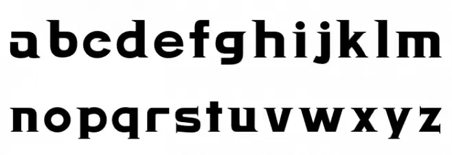 Rochishin Bold Caratteri MINUSCOLO
