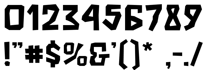 Rock Boulder Font OTHER CHARS