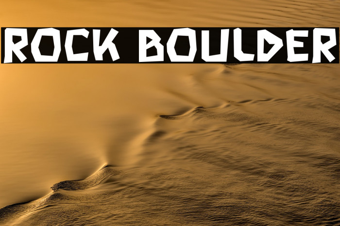 Rock Boulder Example 1